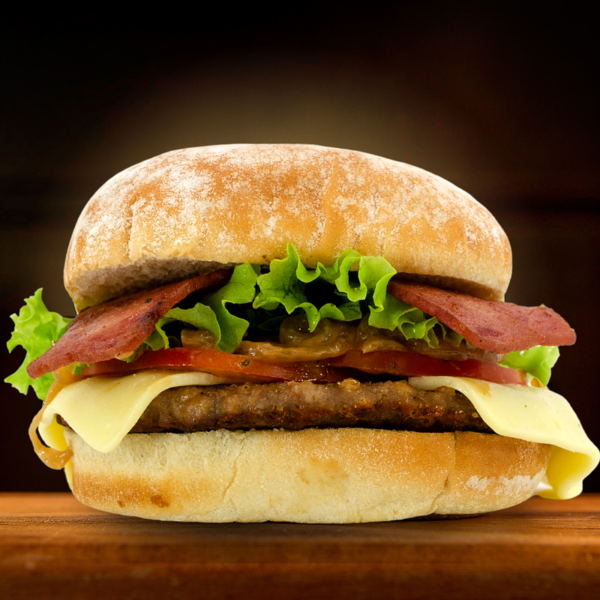 Hamburguesa con Humo Líquido