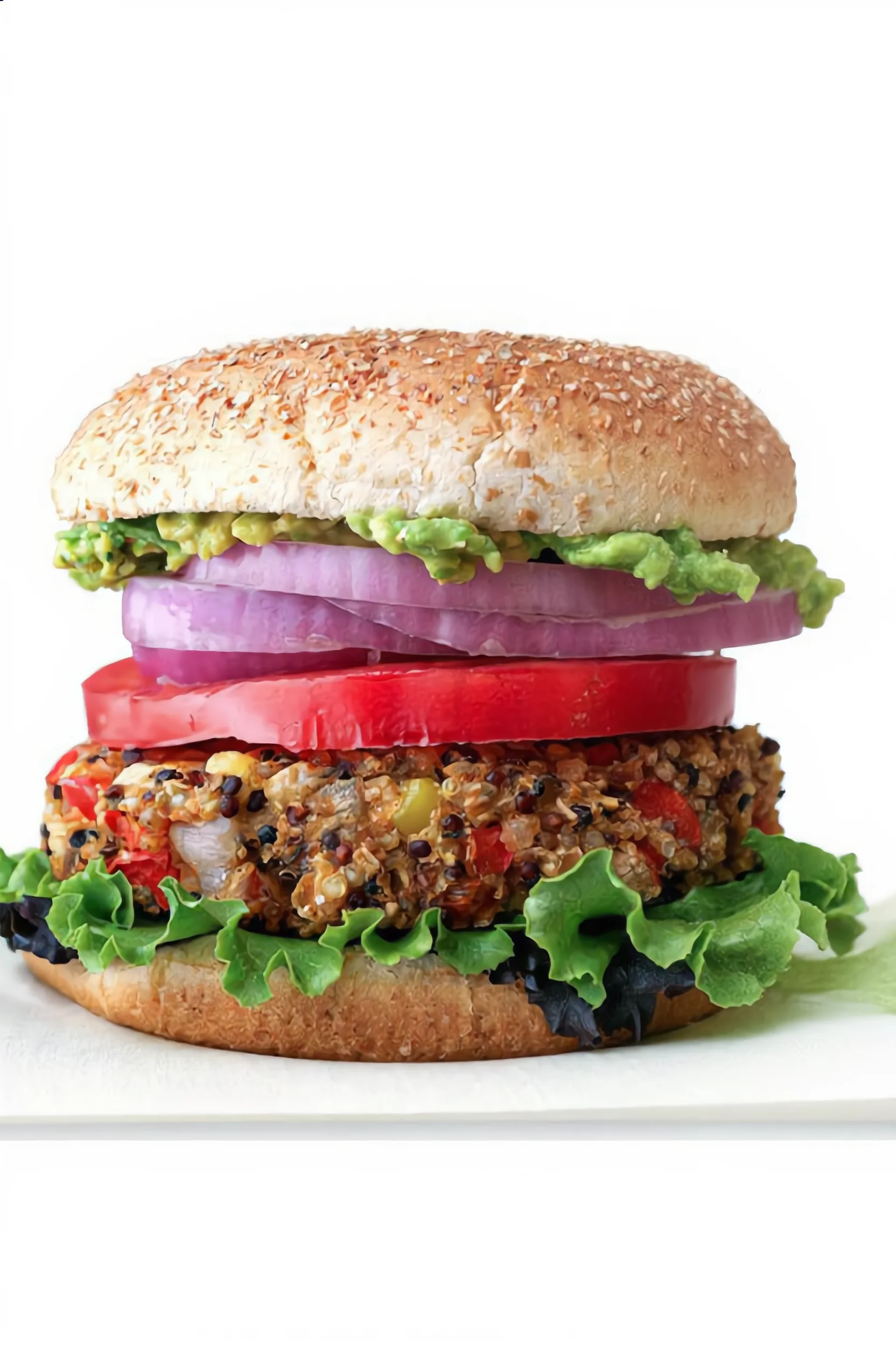Hamburguesa de quinua y frijoles ahumada con Sazonador Grill La Leña