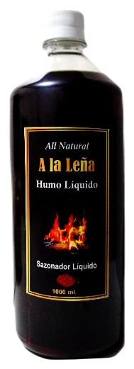Humo Líquido La Leña Oscuro 1 litro sabor ahumado para carnes Perú